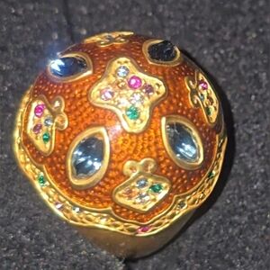 Vintage Gemstone Sputnik Ring, sz ~7.5